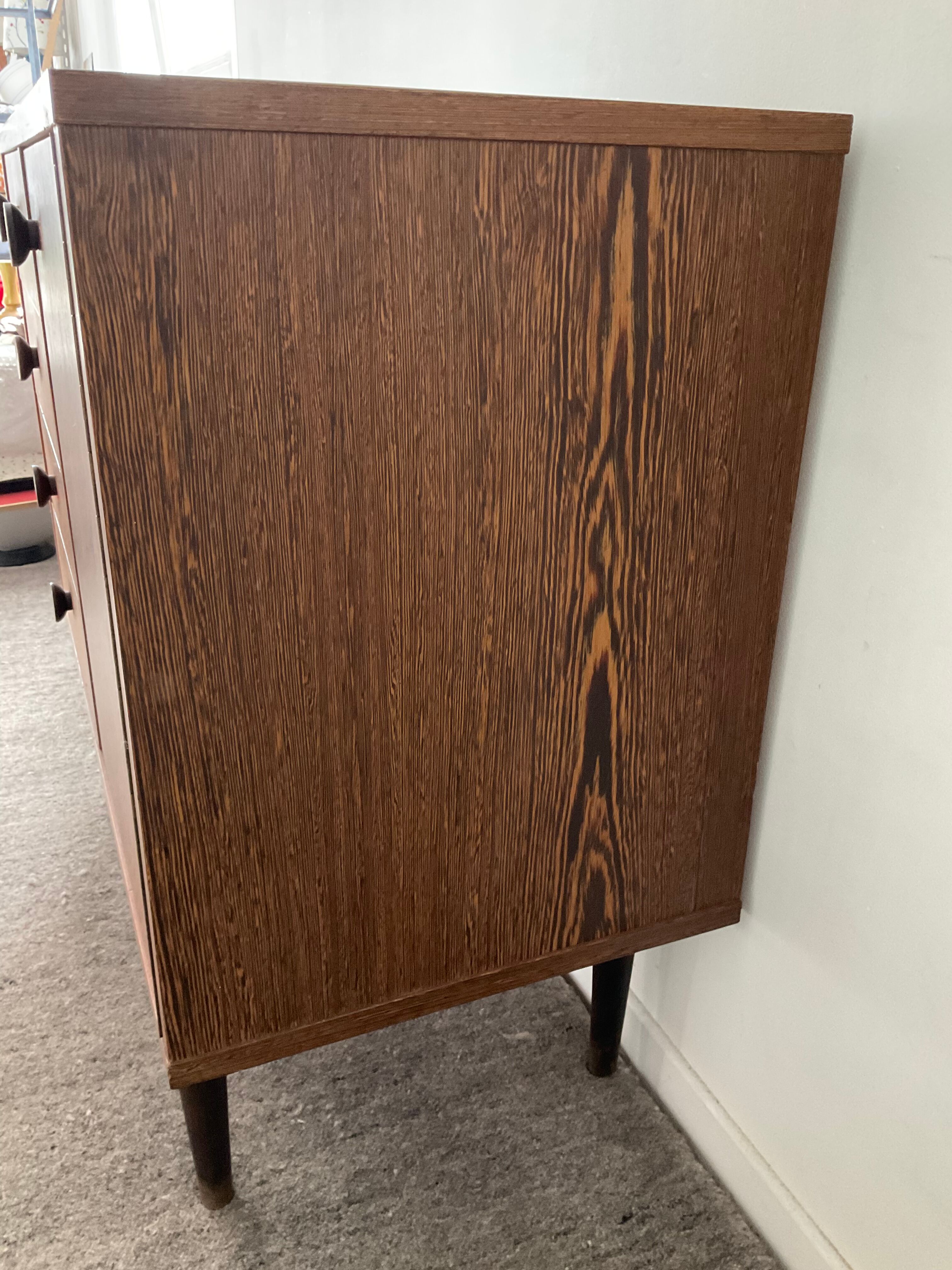 Vintage rosewood chest of drawers 60s