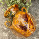 Ancient large vase in glazed speckled terracotta