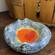 Ashtray, pocket tray, lava ceramic Vallauris