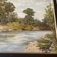 Oil on canvas countryside landscape