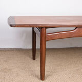 Danish teak coffee table by HE Mobler 1960