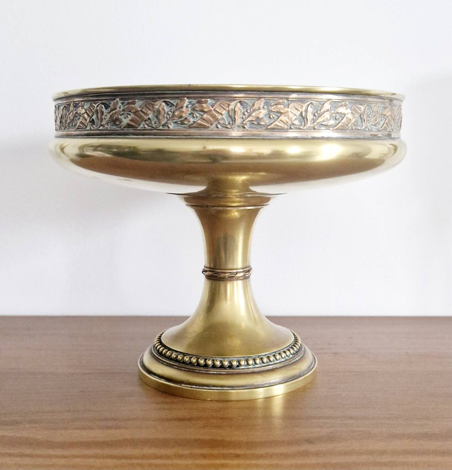Gilded metal footed cup from the early 20th century