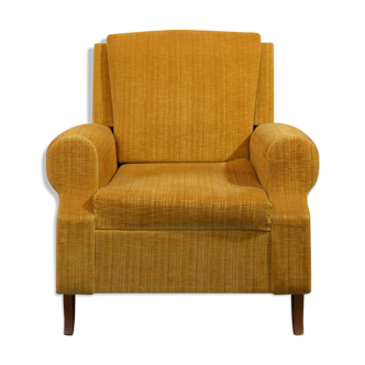 Mustard yellow convertible armchair