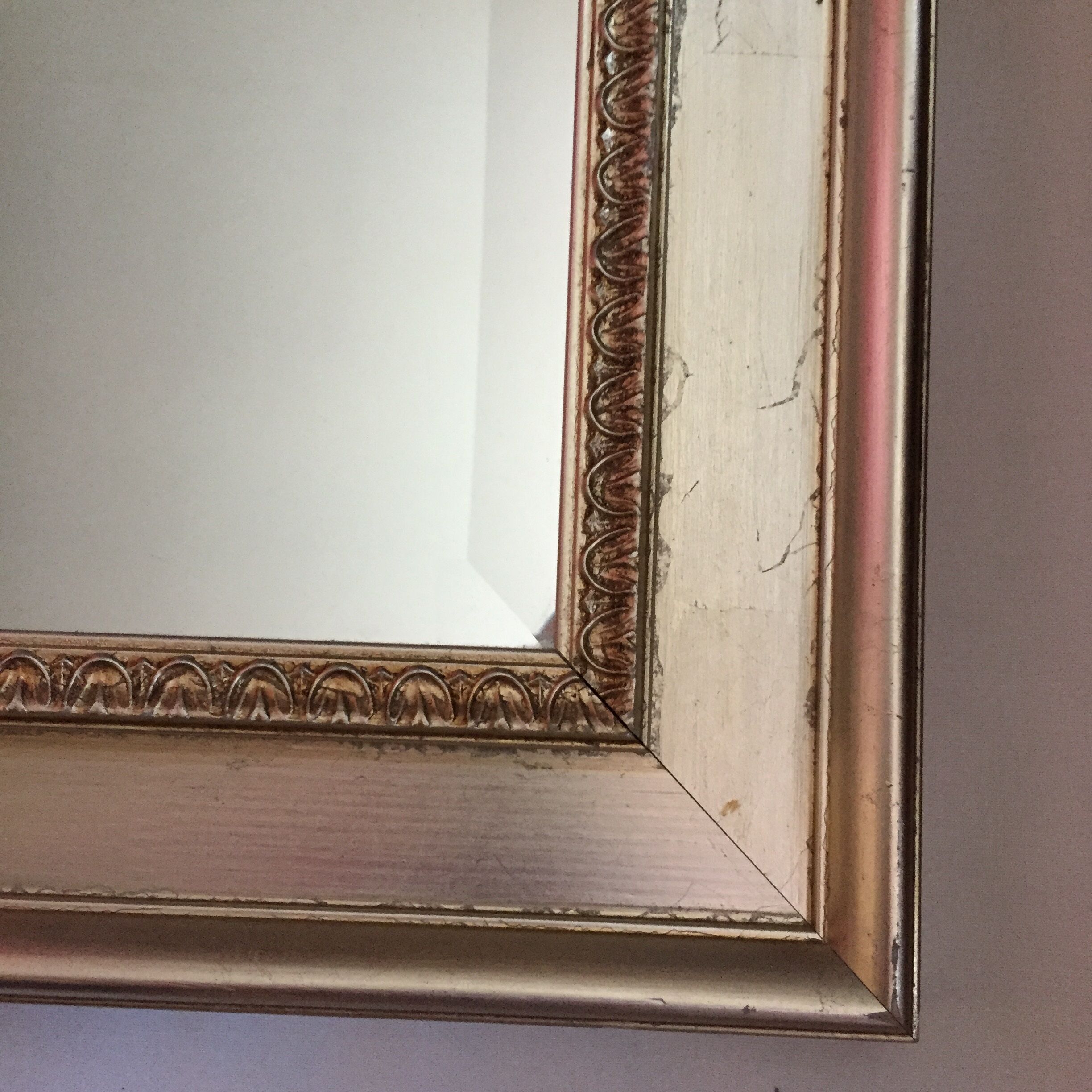 Square mirror silver 74x74cm