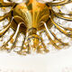 Vintage Palwa suspension in solid brass and crystal.