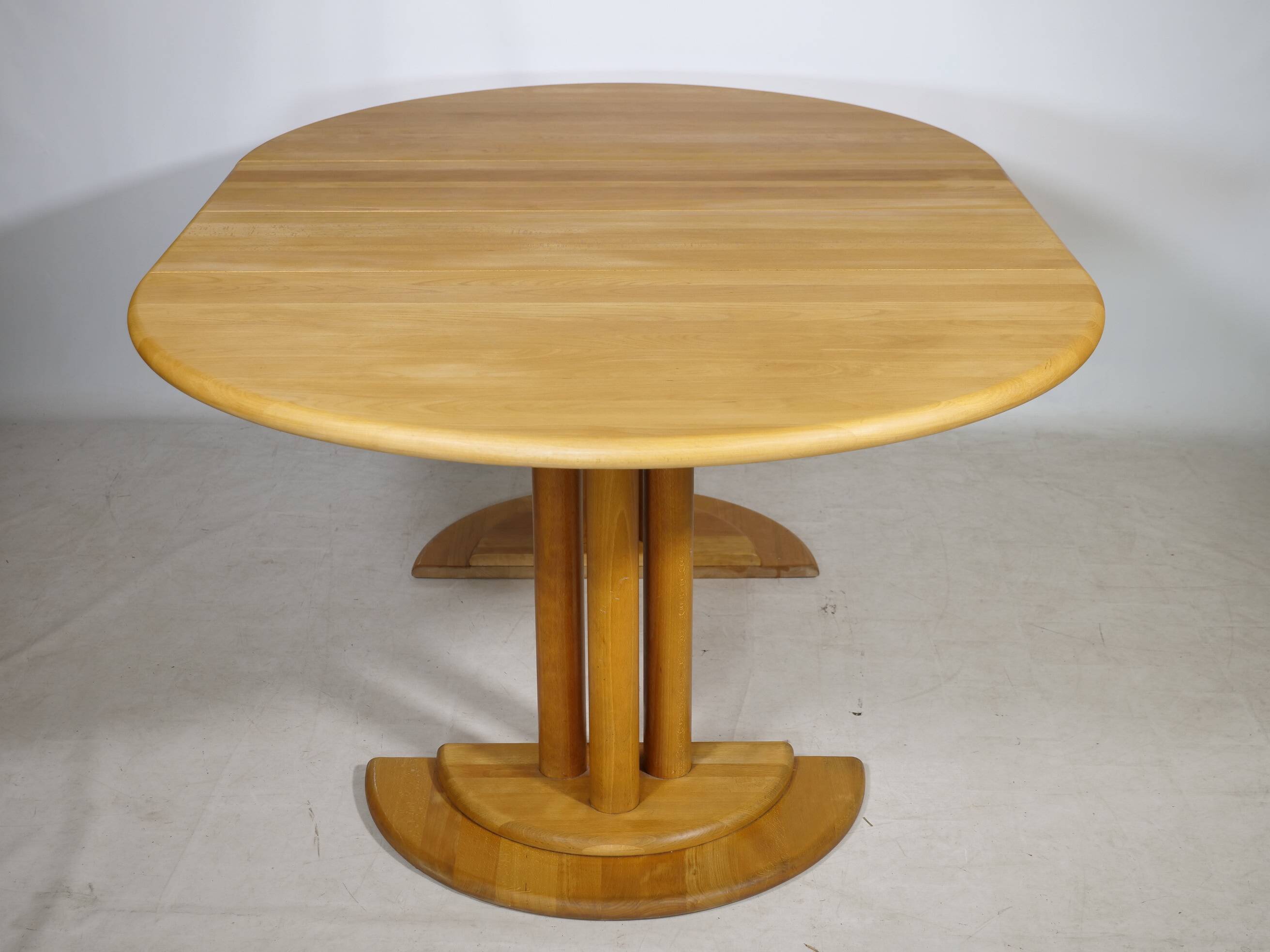 Mid Century Extendable Solid Alder Dining Table by Rainer Daumiller, 1970s