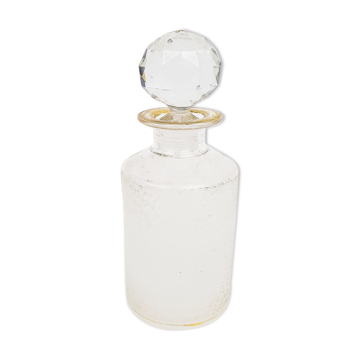 Frosted glass bottle