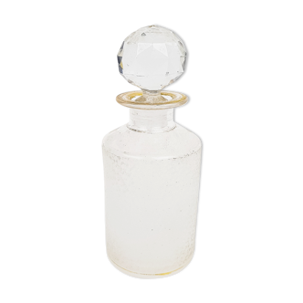 Frosted glass bottle