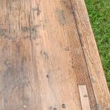 Small antique workbench in solid oak