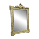 19th-century antique mirror in carved gilded wood, Napoleon style.