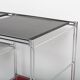 Vintage modular metal shelf