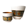 Set of 2 cache pot ceramic 70s Germany