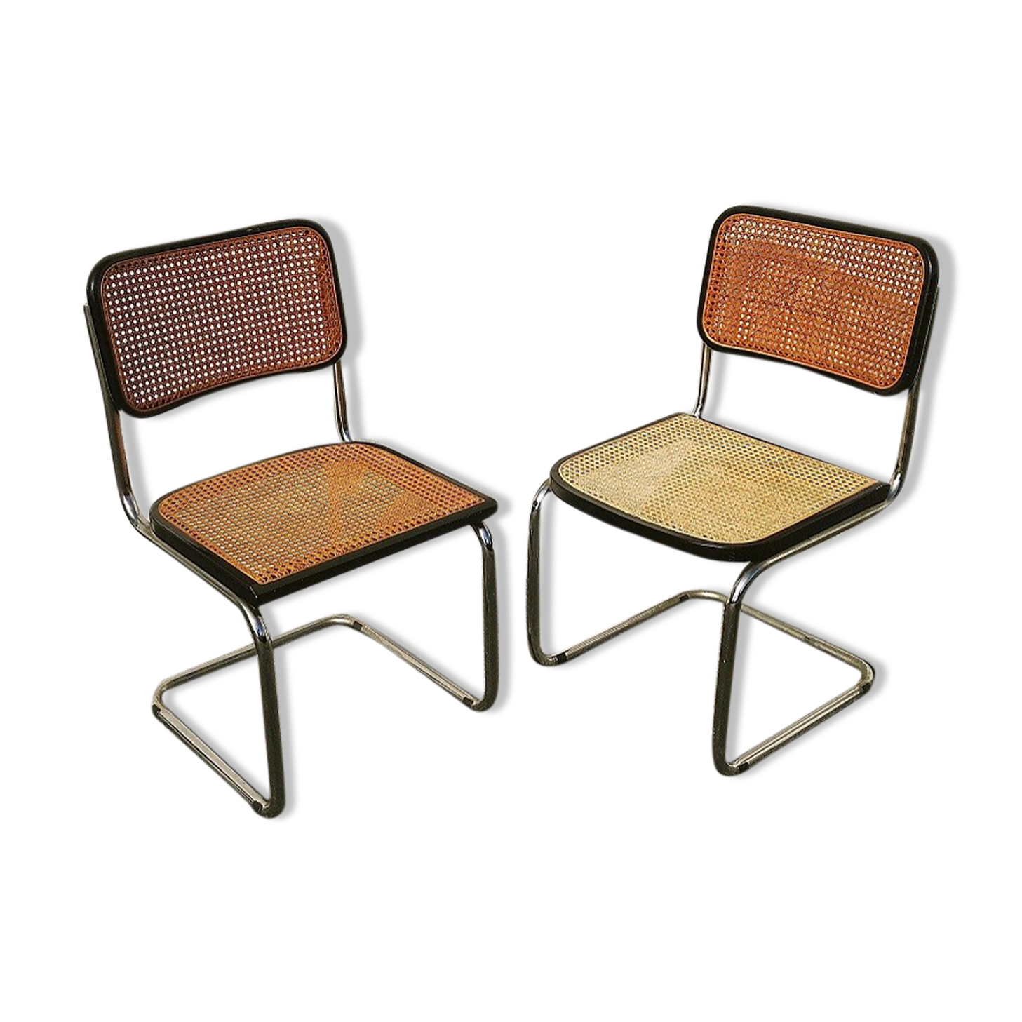 Pair of chairs Cesca B32 Marcel Breuer