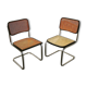 Pair of chairs Cesca B32 Marcel Breuer
