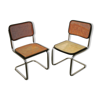 Pair of chairs Cesca B32 Marcel Breuer