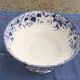 Antique salad bowl, Creil and Montereau, in earthenware, Flora model with blue bindweed, 19th century