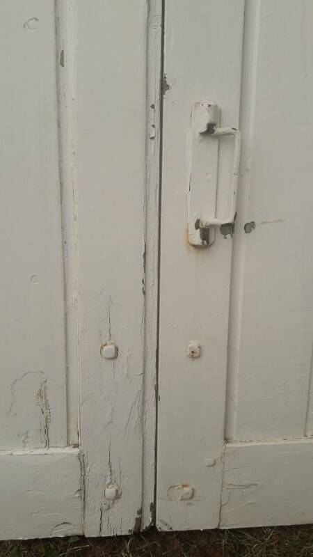 Shutters 4 leaves H148xL245cm antique oak pair 1