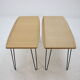 1960s Oak coffee table on hairpin legs