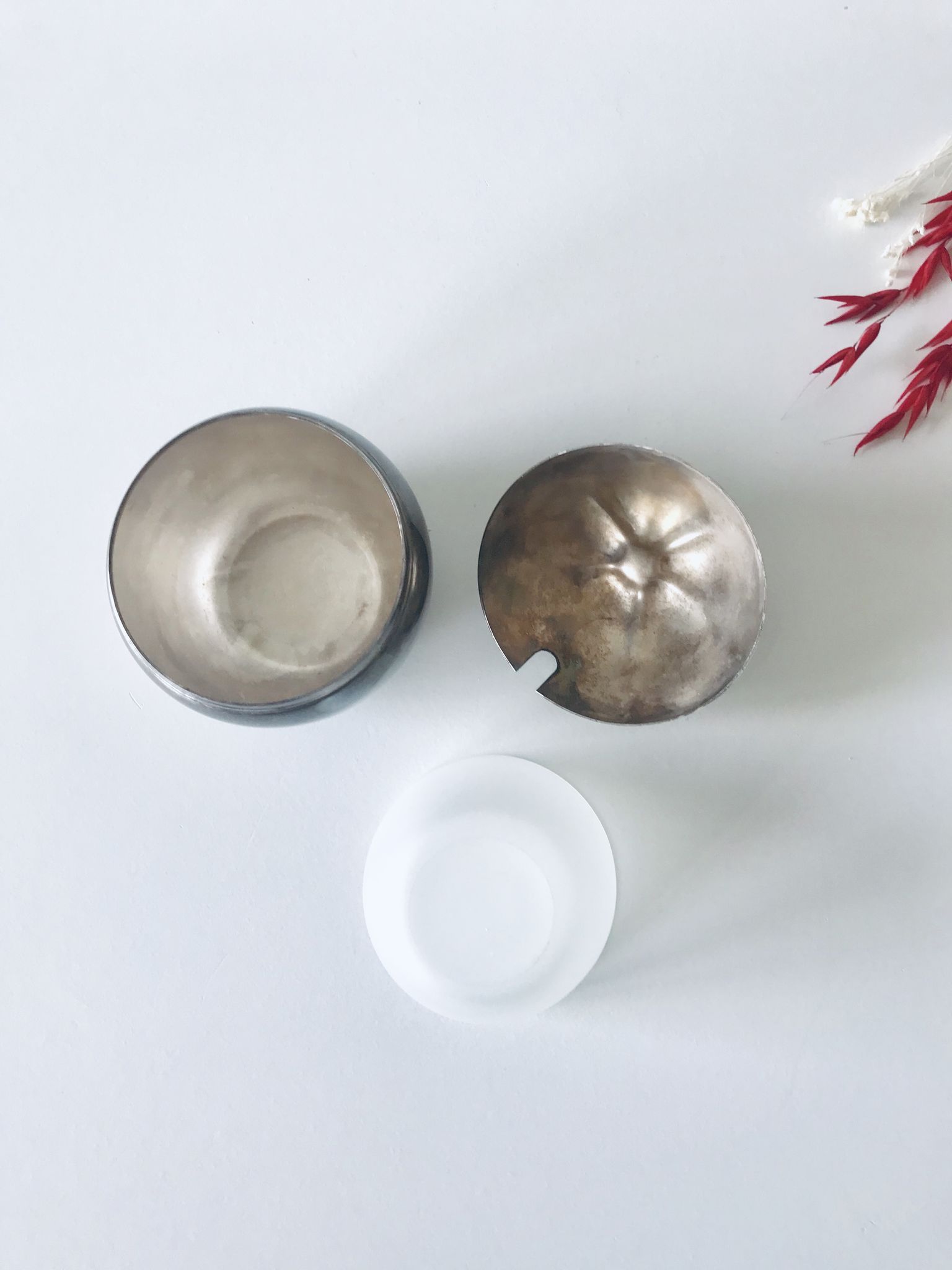 Small bonbonnière Apple in silver