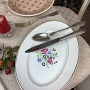 Plat ancien artisanal made in france digoin