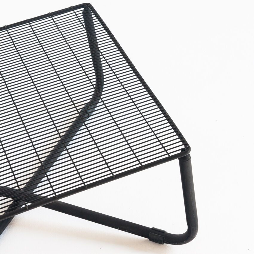 Vintage iron coffee table "Jarpen" by Niels Gammelgaard for Ikea, 1983