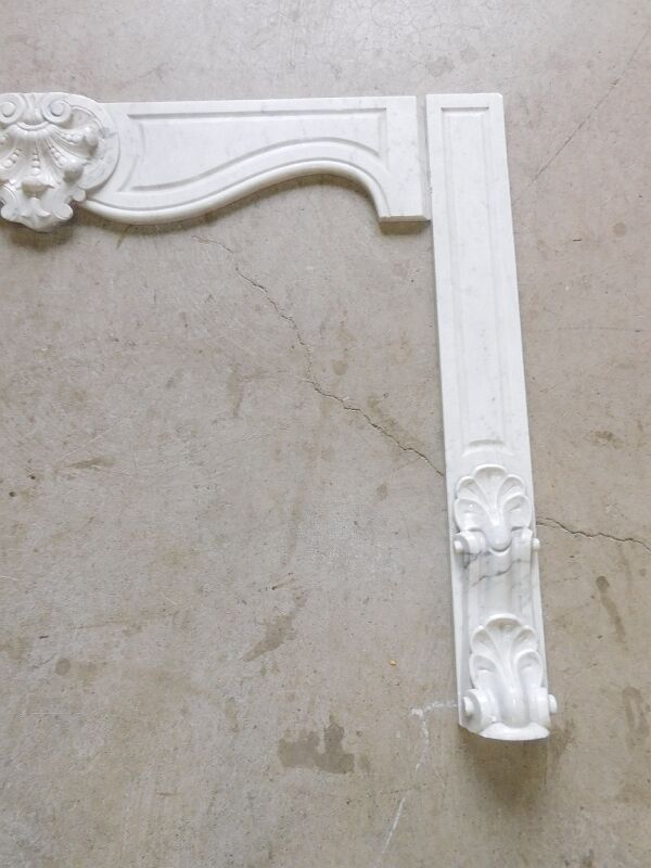Carrara marble pathee façade element