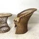 Vintage 70's rattan lounge set