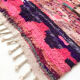 Berber rug Boujaad pink with colorful patterns 241x145cm