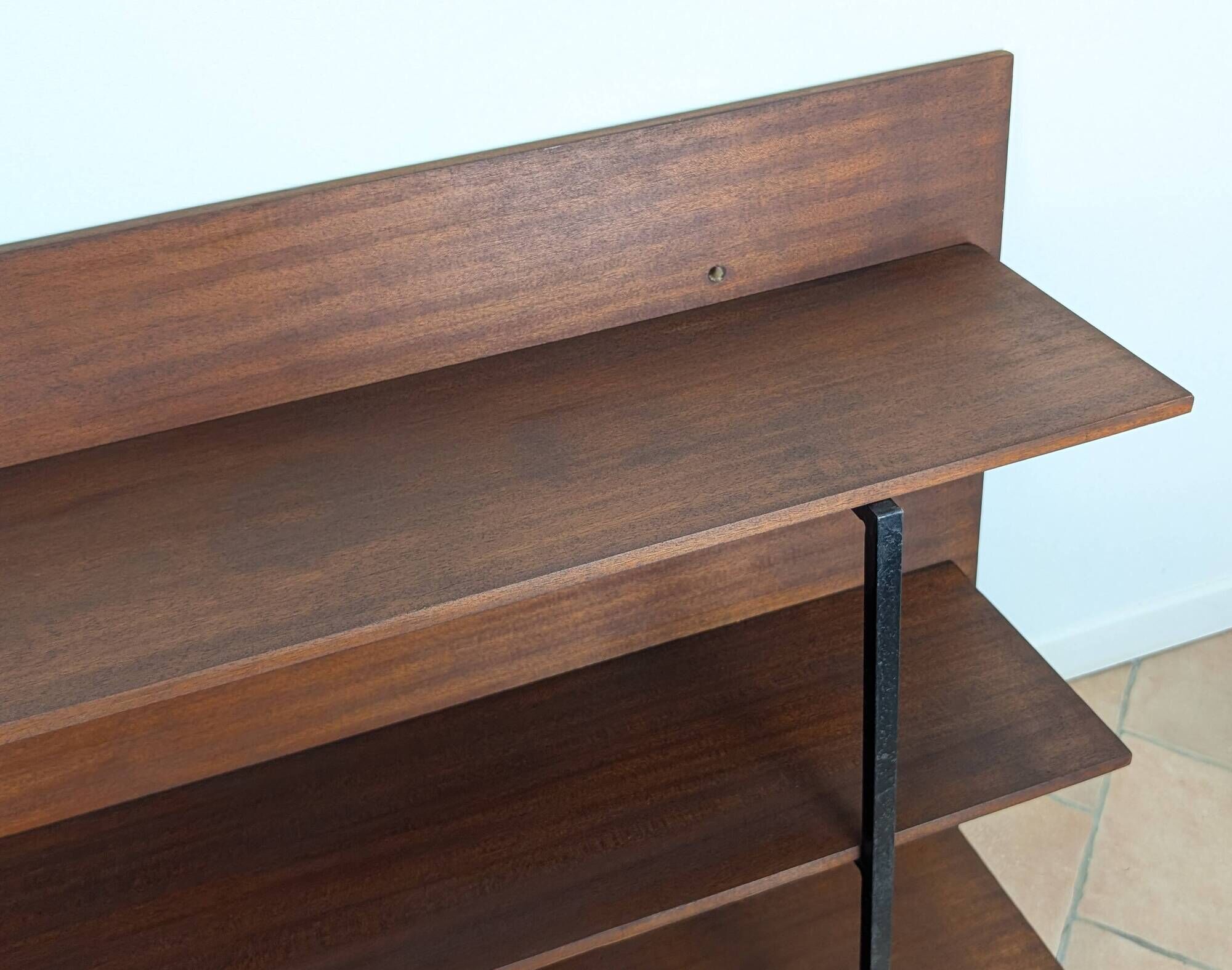 1960s wall bookshelf shelf