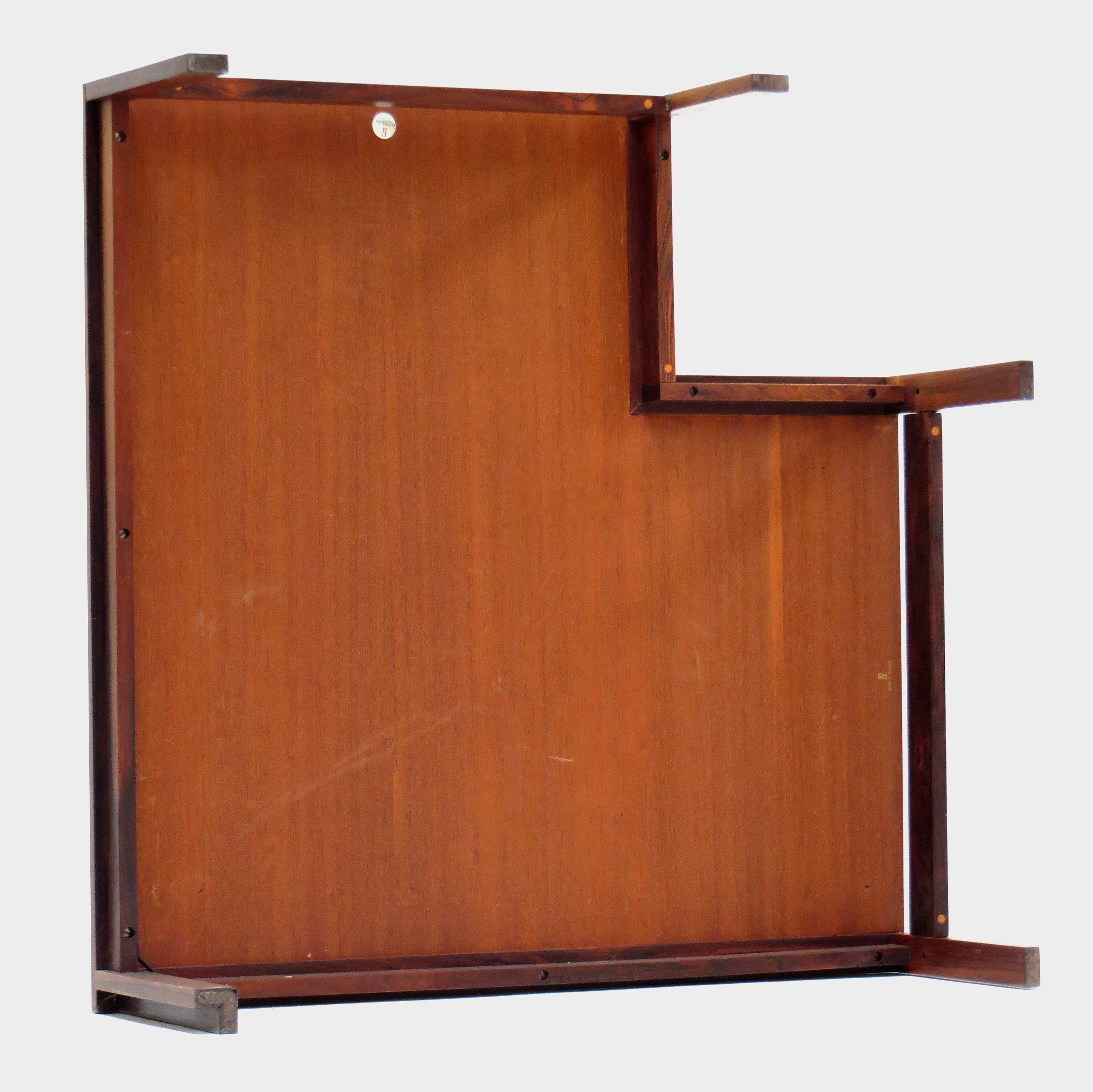 France and Son rosewood lounge chair element sofa set by Ole Gjerløv Knudsen & Torben Lind, 1960s