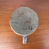 Carafe Vase de Pottery de Studio Allemand Brutaliste Mid-Century Modern par Gerhard Liebenthron, 1974