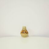 Vase vintage jaune et vert d’allemagne de l’ouest