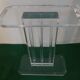 Sculptural base for acrylic glass table, Italy, 2000s
