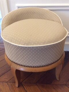 Pair of poufs/dressing stools