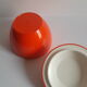 Pomme seau à glaçons orange seventies vintage