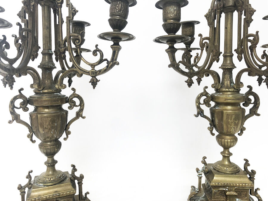Bronze candelabra, 19th