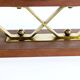 Midcentury teak and brass chandelier, Germany, 1960s