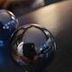 4 chrome brass furniture knobs