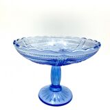 Blue platter from Ząbkowice, Poland, 1970s.
