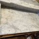 Louis Philip style marble top dressing table or dressing table with walnut base