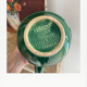 Large ceramic green ball pitcher