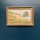 Original Swedish Oil on Canvas – “Landscape” by B. Hallberg – Signed – Vintage & Framed – 50 × 33 cm