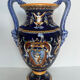 Gien earthenware vase, renaissance model