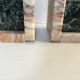Pair of Art Deco marble book clamts