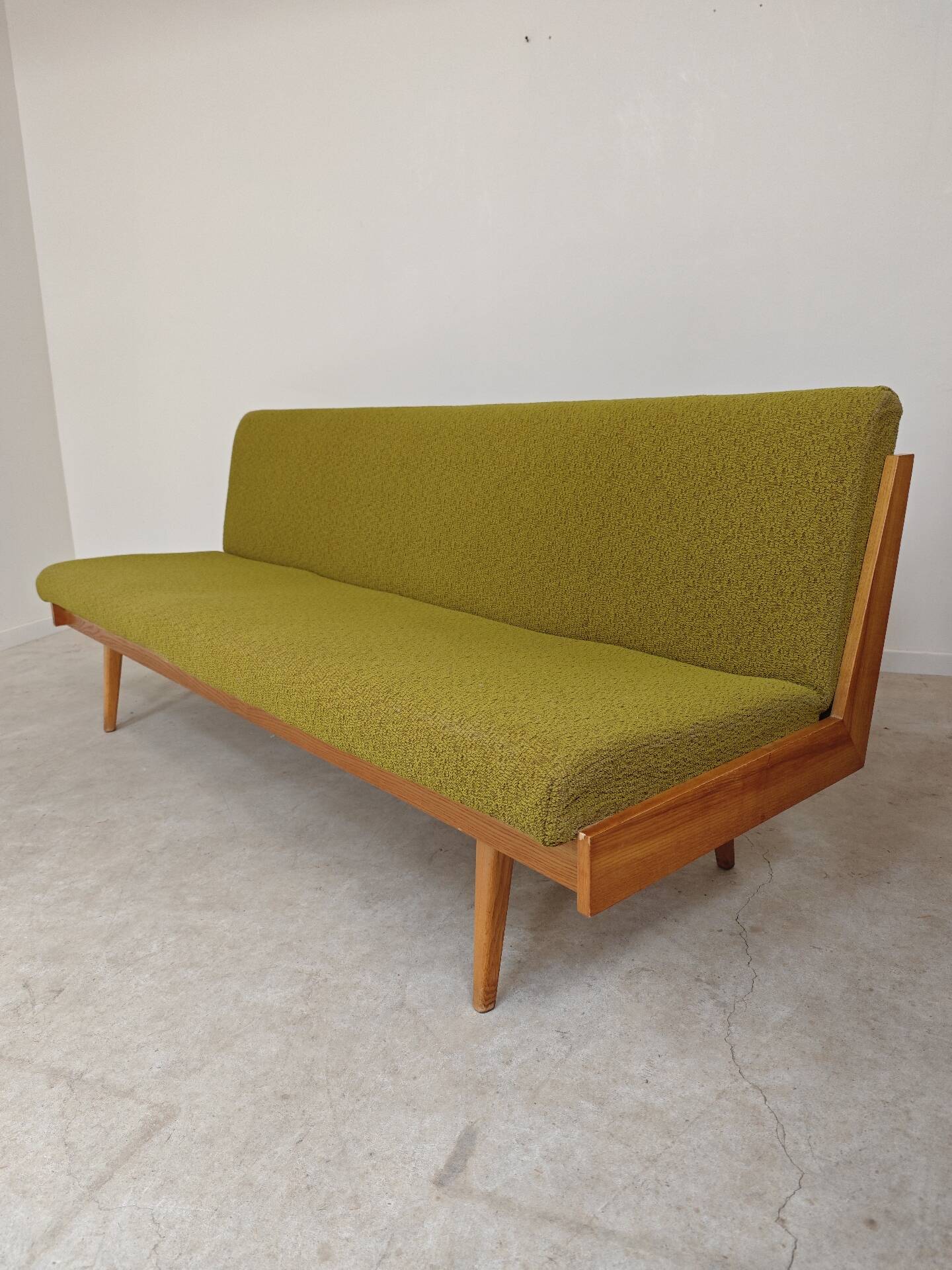 Folding daybed green Interier Praha Ex Czechoslovakia