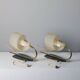 Pair of vintage wall lamps from the 1950s in brass.