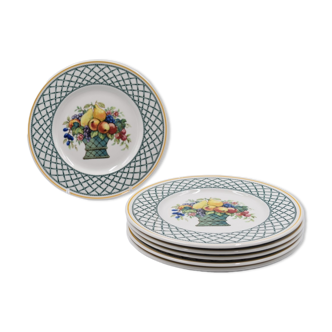 6 assiettes à dessert Villeroy & Boch modèle Basket