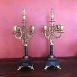 Pair of old candlesticks