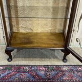English mahogany display cabinet from the 1950s