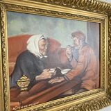 Orientalist oil on canvas signed k.matetschk